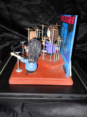 Rush Music Band by John Lamouranne The Egg Man Sculpture 2014 behind Glass RARE