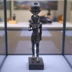 Ancient Egyptian God Ra Statue Supreme Sun God of Creation Rare Pharaonic Decor