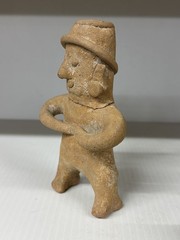 AMAZING AUTHENTIC PRE-COLUMBIAN HUMAN EFFIGY CLAY FIGURE ~ MEXICO, STATUE, DOLL