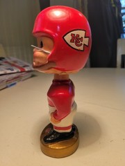 Vintage Kansas City Chiefs 1969 sports specialties bobble head Nodder Excellent