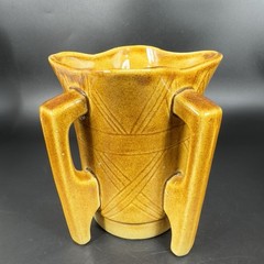 Ireland Pottery Vase Grafton Street Dublin Vase With Four Handles Flower Pot VTG
