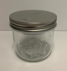 RAW BRAND 10oz GLASS MASON JAR