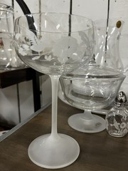 Crystal Etched Avon Hummingbird 1980 Collection Lot Of 45 Pieces Made in France