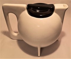BAUHAUS MOVEMENT vtg modernist design table art sculpture teapot pop black white