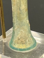 Lot of 2 Roman glass Unguentarium with nice Irridescence circa 1-3 rd century AD