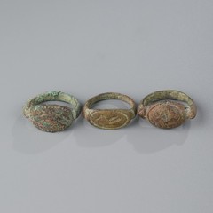 Near Eastern Ancient Bronze Rings (3 pcs) – Size 9–10