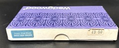 1960s Wedgwood England Powder Blue 6″ x 3.25″ TRINKET TRAY Goddess w/ Bird Cage