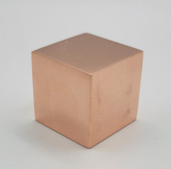 Copper (Cu) Element Cube 99.99% Pure 1″x1″x1″ Polished Free Shipping-MADE IN USA