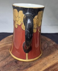 Art Nouveau Limoges Painted Stein with Sought After Grape Style Design of 1903