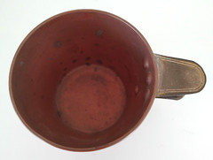 Vintage Copper Brass Cup Margo Museum Replica Greece Repousse Ritual Bull c1950s