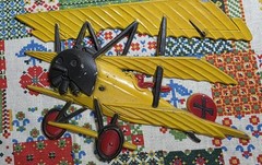 Vintage 1975 Sexton Homco Airplanes Wall Decor Set of 3 Cast Metal Planes