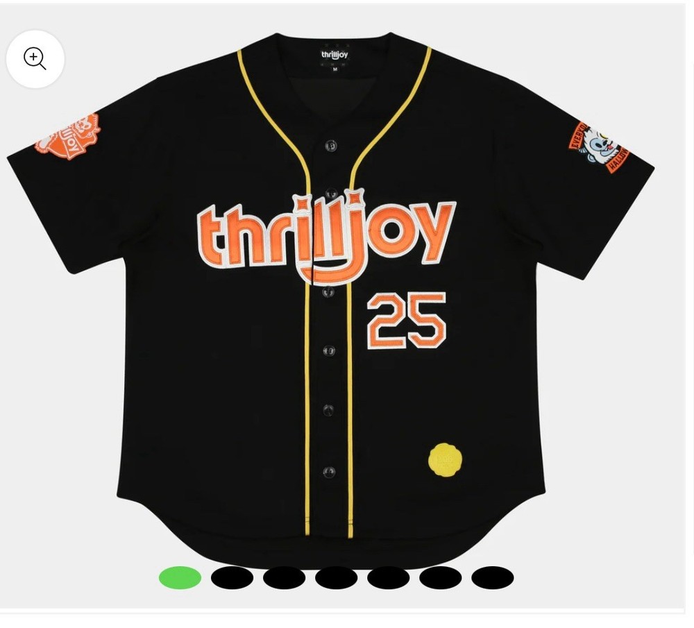 Thrilljoy Halloween’25 Oversized Jersey – Black And Orange 2XL/xL/L Sold Out