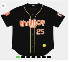 Thrilljoy Halloween’25 Oversized Jersey – Black And Orange 2XL/xL/L Sold Out