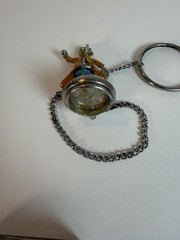 Vintage Junk Drawer Lot Clown Jet Balls Taiwan Keychains Novelty Toys 17 Pc OOAK