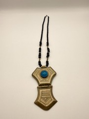VERY RARE ANCIENT EXTREMELY AGATE PROTECTION AMULET NECKLACE ARTIFACT AUTENTHIC