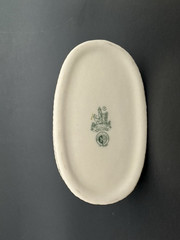 Belleek Ireland Trinket Box + Dish Set Classic Shamrock Cream Porcelain 6th Gen