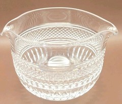 Edwardian Irish Hand Cut Crystal Wine Rinsers, Very Unique, Quality Pieces