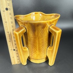 Ireland Pottery Vase Grafton Street Dublin Vase With Four Handles Flower Pot VTG