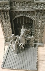 Franklin Mint Camelot Pewter Sculpture Bookend from 1978