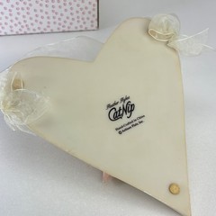 Wall Pocket Floral Heart Heather Sykes CatNip 1990s Pastel Cottage Decor Boxed