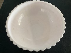 Unbranded Light Pinkish Color Glass Pedestal Dish