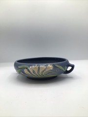 Vintage Roseville Delft Blue Freesia Bowl 464 6
