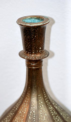 BEAUTIFUL ANTIQUE MUGHAL INDIAN BRONZE HOOKAH BASE c.1800