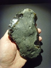 Lower Paleolithic – Large Acheulean ‘planular’ chopper c.450,000 BP.