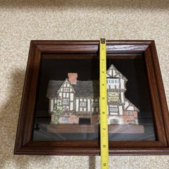 David Winter Framed Shadow Box The Plucked Ducks Cottage 1989 Vintage Retired