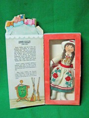 3 Hallmark Cloth Dolls Famous Americans in Boxes Chief Joseph, A. Oakley Babe R