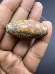 Genuine Old Ancient Natural Jasper Stone Rare Unique Bead From Central Asia