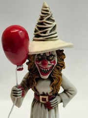 Neil Eyre Designs Halloween Horror Wicked Witch Clown Red Balloon Ver 1 WHITE