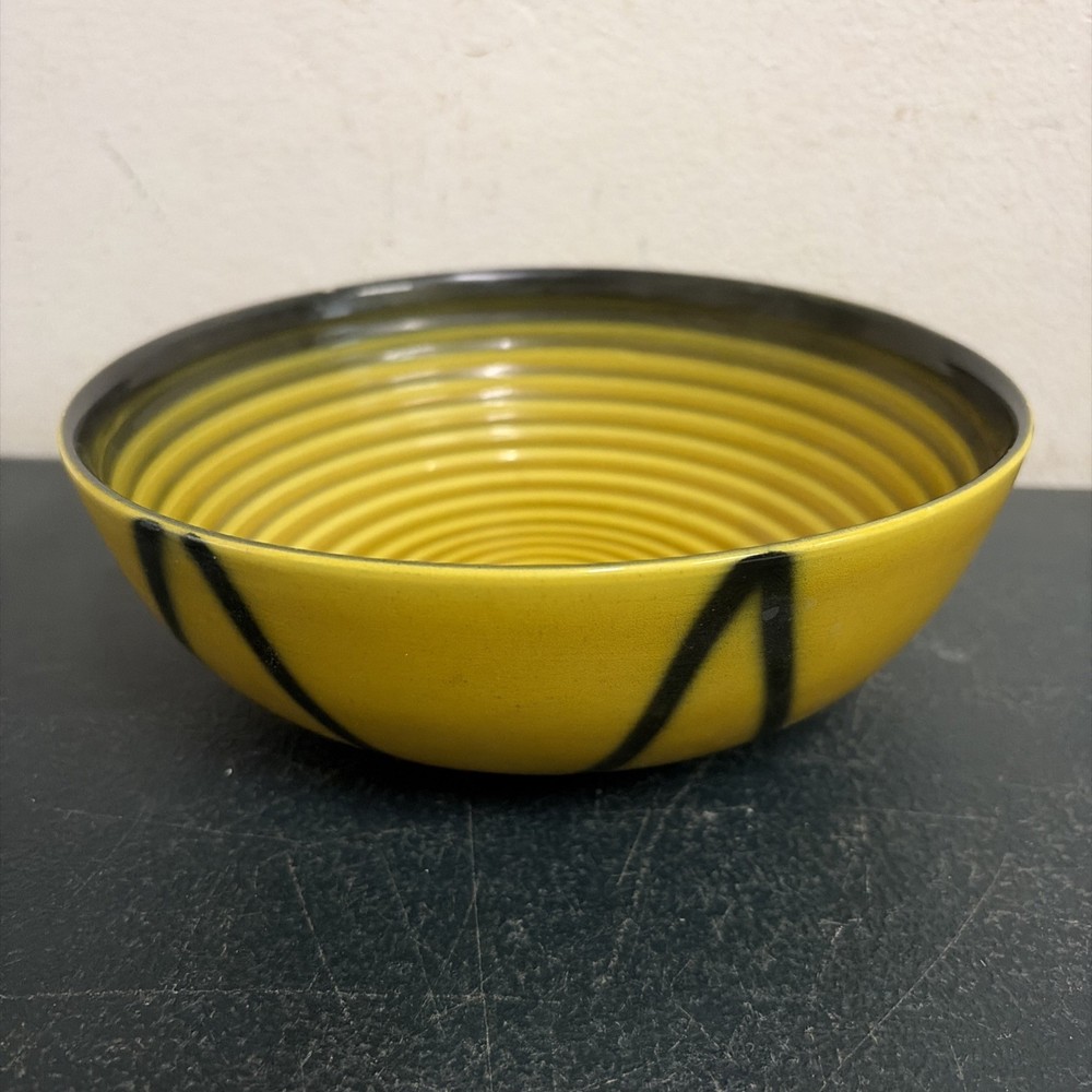 Fantastic Mid Century Alvino Bagni Italian Pottery Bowl Makers Mark 18.5cm