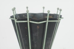 Antique/Vintage Art Deco Iron and Tin Umbrella Stand Umbrella Shaped Umbrella Ra