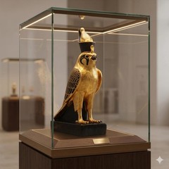 Ancient Egyptian Horus Falcon Statue Stone Figurine Sculpture Artifact Figurine