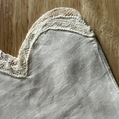 Vintage Antique Toddler Girl’s White Cotton Slip 15”X11”