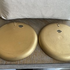 Pair Of Vintage Syroco Wood Wall Decor Plate W/Apples From Syracuse, NY 9.5 In.