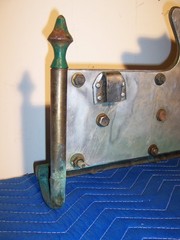 Unusual Heavy Handmade Brass & Steel Dutch Style Coat Kitchen Tack Wall Rack 23″