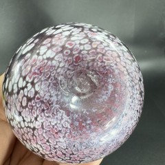 Vintage Hand Blown Art Glass Vase Jack In Pulpit Hand Made Studio Glass Vase VTG