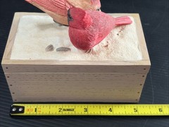 Hallmark Marjolein Bastin Nature’s Sketchbook Cardinal Birds Trinket Box 1990s