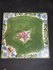 Blue Sky Clayworks Cozy Corner House Tea Light Base Retired 2000 10x6x6” OB