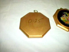 Antique French Miniature Reverse Painted Glass Plaques Romantic Couples 1930s Pr