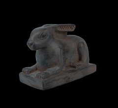 Rare Ancient Egyptian Antiquities Statues of Rabbit Pharaonic Egypt Unique BC