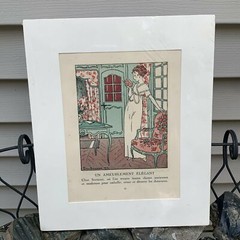 Pierre Brissard Antique La Gazette du Bon Ton “Un Ameublement Elegant” 1912 Fash