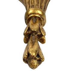 VTG Hollywood Regency Gold Ornate Fluted Wall Shelf Bracket Sconce Corbel