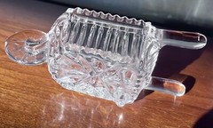 Vintage Princess House Lead Crystal Wheelbarrow Trinket Candy Dish Germany 5”