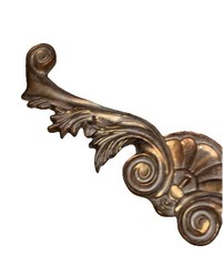 VTG Classic Shell Gold Wall Hanging Decor Hollywood Regency Rococo 14”L X 3” T