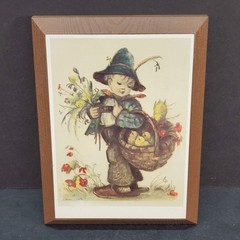 Hummel Wooden Lacquered Wall Plaques Zug/Switzerland Children 6.75 x 5″ Set Of 3