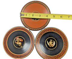Lot/5 pcs. Vintage 1952-Greek Mythological Pottery Demitasse 2 Cups & 3 Saucers