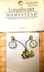 Longaberger RARE-2009 Danforth Pewter Bee Garland Tie-On-NEW-SHIPS FREE!!!